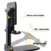Soporte Plegable y Multiángulo para Smartphone con Ajuste de Inclinación y Altura Ideal para Videoconferencias y Entretenimiento