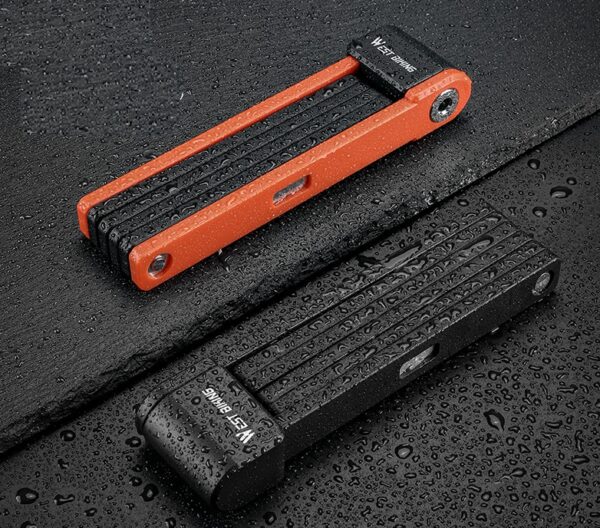 Candado plegable West Biking alta seguridad bici, moto, patinete, etc