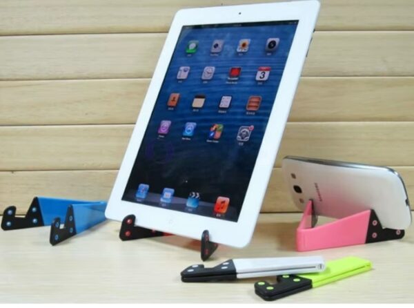 Soporte.V.movil (2) Soportes plegables universales forma en V para smartphone y tablet