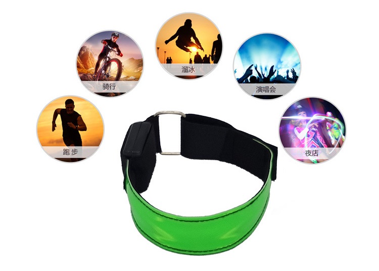 Brazaletes LED Reflectantes Alta Visibilidad – Seguridad para deporte nocturno y mascotas
