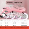 Set Completo Patines en Línea Ajustables con Freno Ruedas LED Tallas 26-30 Niños
