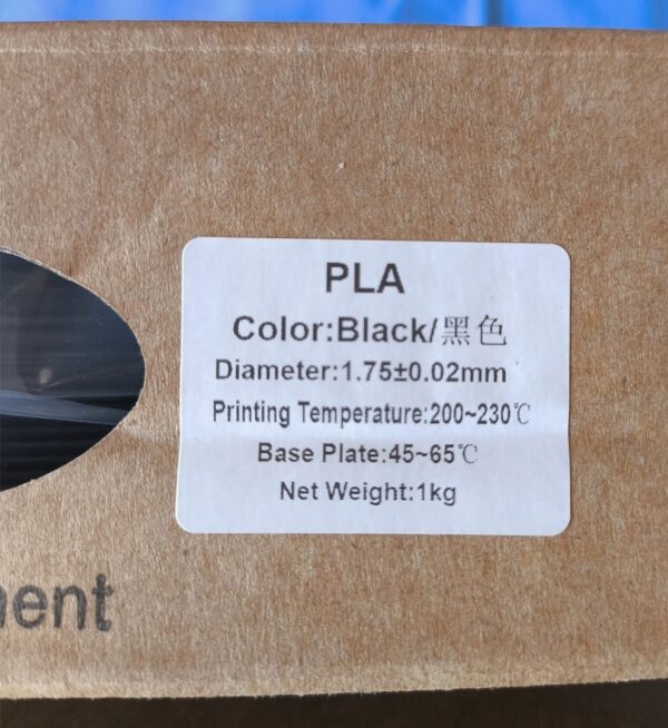 Bobinas de Filamento 3D blanco o negro PLA y PETG, 1 Kg, 1.75 mm