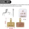 e41ccb27-44f7-430b-8b3f-301128f10ca5 Pastillas de Freno de Disco resistentes al desgaste bicicleta MTB, laminado cerámico de resina West Biking MODELOS 811 y 824